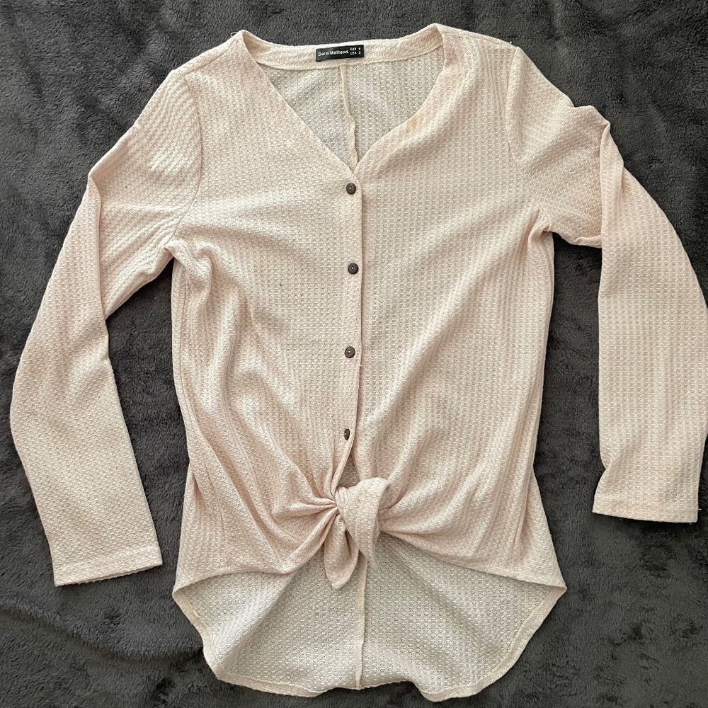Tie front top